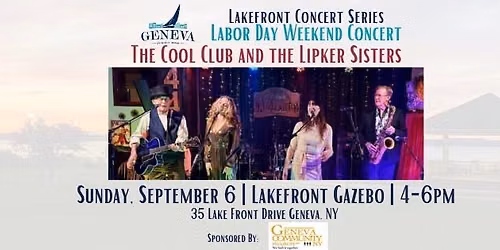 Lakefront Concert Series: The Cool Club & The Lipker Sisters