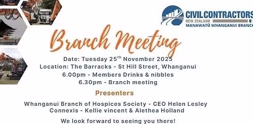 CCNZ Manawatu-Whanganui Branch Meeting