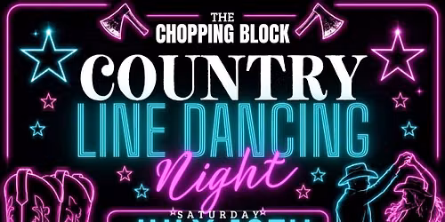 Line Dancing in The Breaker Room at The Chopping Block