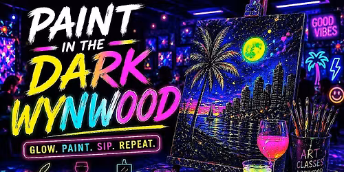 Paint in the Dark Art Experience in Wynwood