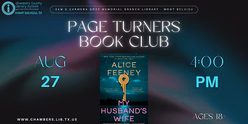 MONT BELVIEU: Page Turners Book Club