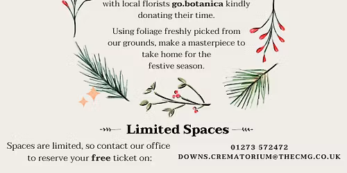 Christmas wreath making