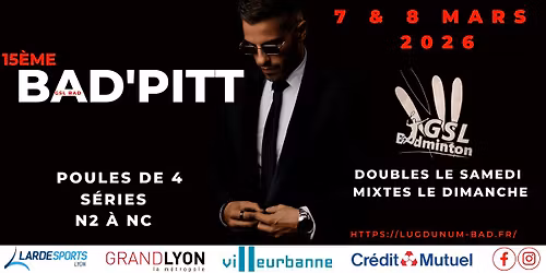 15\u00e8me \u00e9dition du Bad'Pitt 2026
