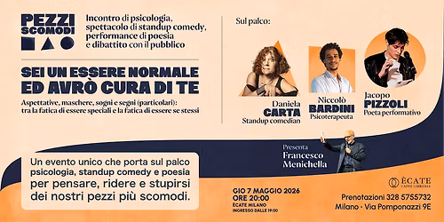 Pezzi Scomodi - Stand up comedy, psicologia e poesia performativa