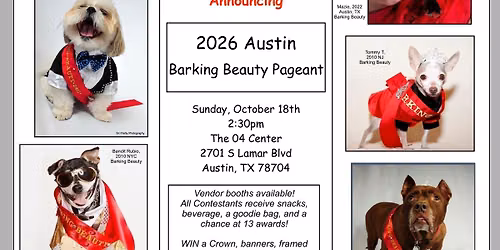 2026 Austin Barking Beauty Pageant