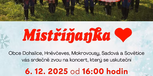 MIST\u0158\u00cd\u0147ANKA - dechov\u00e1 hudba, 6. 12. 2025