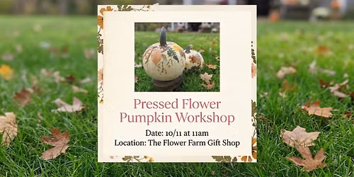 Pressed Flower Pumpkin Workshop