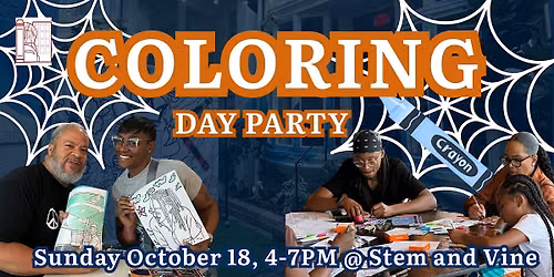 Coloring Day Party: Halloween Edition