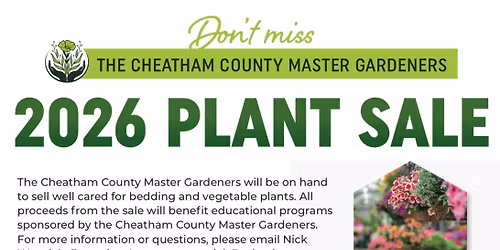 2026 Plant Sale - Cheatham County Master Gardeners 