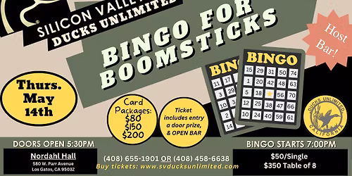Silicon Valley Bingo for Boomsticks!