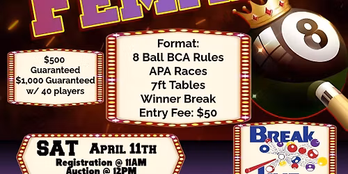 All Female Billiards Tournament