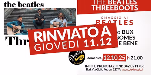 RINVIATO!!! The Beatles Threeboots - Omaggio ai Beatles