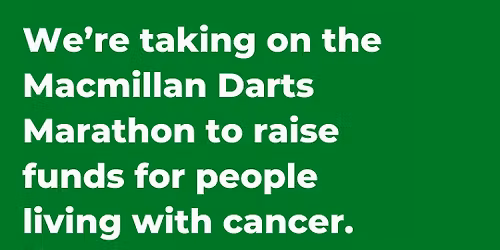 Macmillan Darts Marathon @ Watton Sports Centre