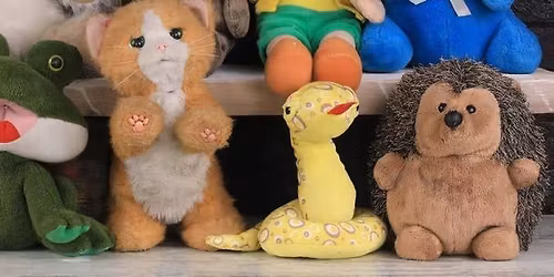 Hibernation Huddle with Stuffed Friends