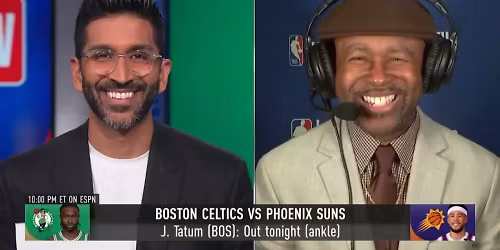 Parking Boston Celtics at Phoenix Suns