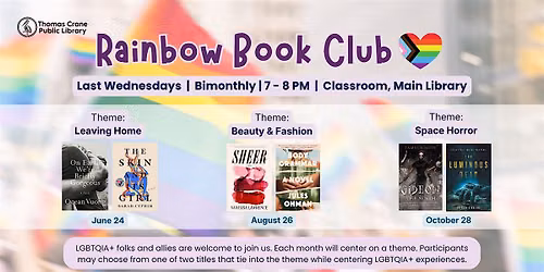 Inaugural Rainbow Book Club (Bimonthly)
