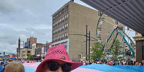 Trans-Pride Flag in the TC Pride Parade 2026