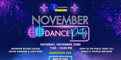 Revolution Ballroom November Dance Party \ud83c\udf89