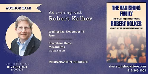 An Evening with Robert Kolker