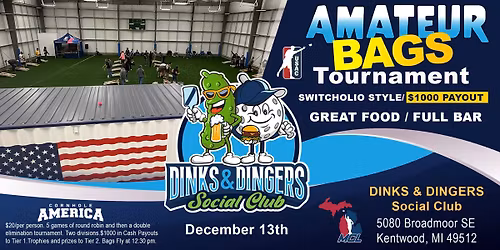 Dinks & Dingers Switcholio Cornhole Tournament Party