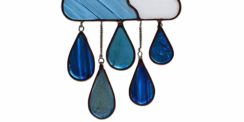 08-16-2026 Clouds with rain drops- Beginner Stained Glass