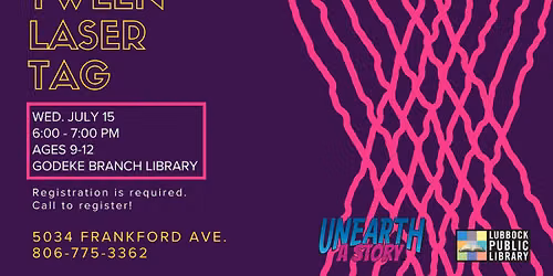 Tween Laser Tag at Godeke Branch Library