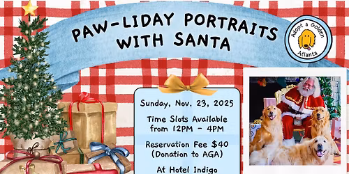 Paw-liday Portraits with Santa