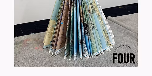 Repurposed book Christmas tree workshop $60 per person