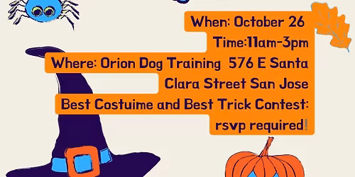 Halloween Pawty @ Orion Dog Training San Jose