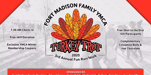 YMCA's 3rd Annual Turkey Trot (2 Mile Fun Run\/Walk)