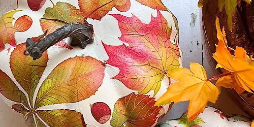 Decoupage Pumpkins with Sonshine Arts