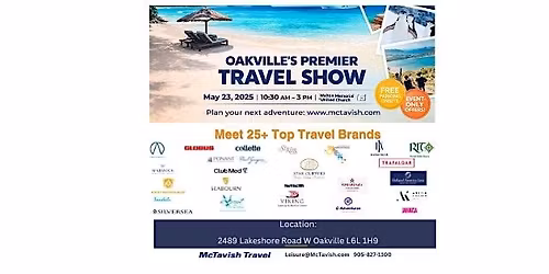 Oakville's Premiere Travel Show