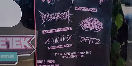 Ruined God | Purgatoria | Cursed Circuits | C\u00f8urtney | DFITZ | PxGxAxTxH at Emerald Heart