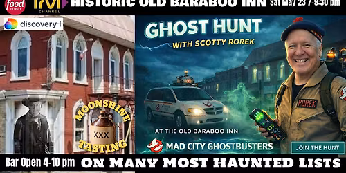 GHOST INVESTIGATION Guided by MAD CITY GHOSTBUSTERS at OLD BARABOO INN!