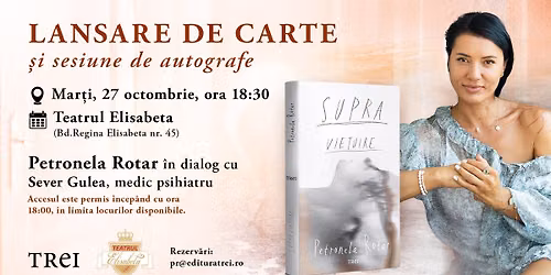 Petronela Rotar la Bucure\u0219ti - lansare de carte \u0219i sesiune de autografe