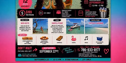 Key West Singles Sandbar Social 