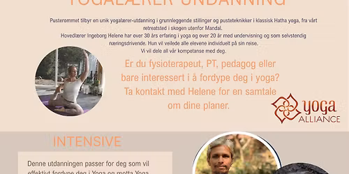 Intensive Yoga Teacher Training, 200 hours- 22 days