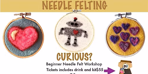CRAFT NIGHT: Beginner Needle Felting Workshop at Confluence Distilling