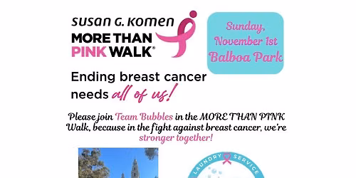 Bubbles Team Walk for Breast Cancer Awareness