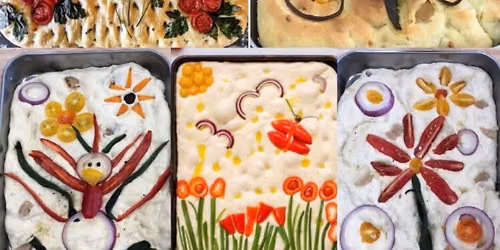 Focaccia art bread-making class 