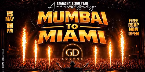 Blue Glove Presents: #1 MUMBAI TO MIAMI BOLLYWOOD BASH | GD LOUNGE BRICKELL