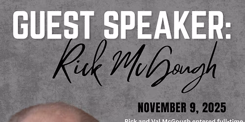 Guest Speaker: Rick McGough