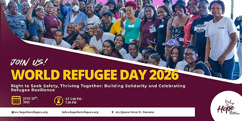 World Refugee Day 2026 \u2013 Community Rooted Hangout