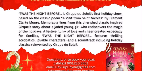 Cirque du Soleil \u201cTwas The Night Before\u201d at the Kravis
