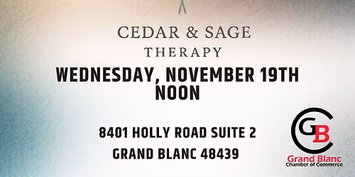 Ribbon Cutting - Cedar & Sage Therapy