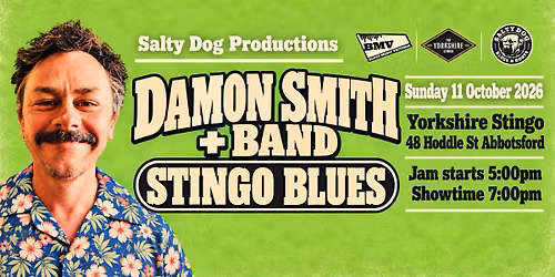 Damon Smith Plays Stingo Blues (Sun 11 Oct 2026)