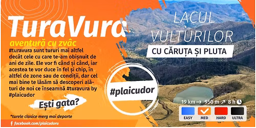 TuraVura - Lacul Vulturilor cu c\u0103ru\u021ba \u0219i cu pluta