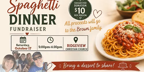 Spaghetti Dinner Fundraiser