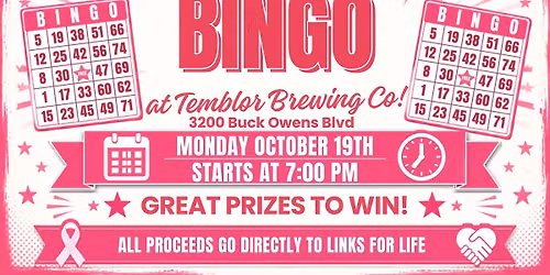 Links For Life Bingo Night