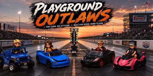 Okie Nationals Power wheels drag racing with Playground Outalws!
